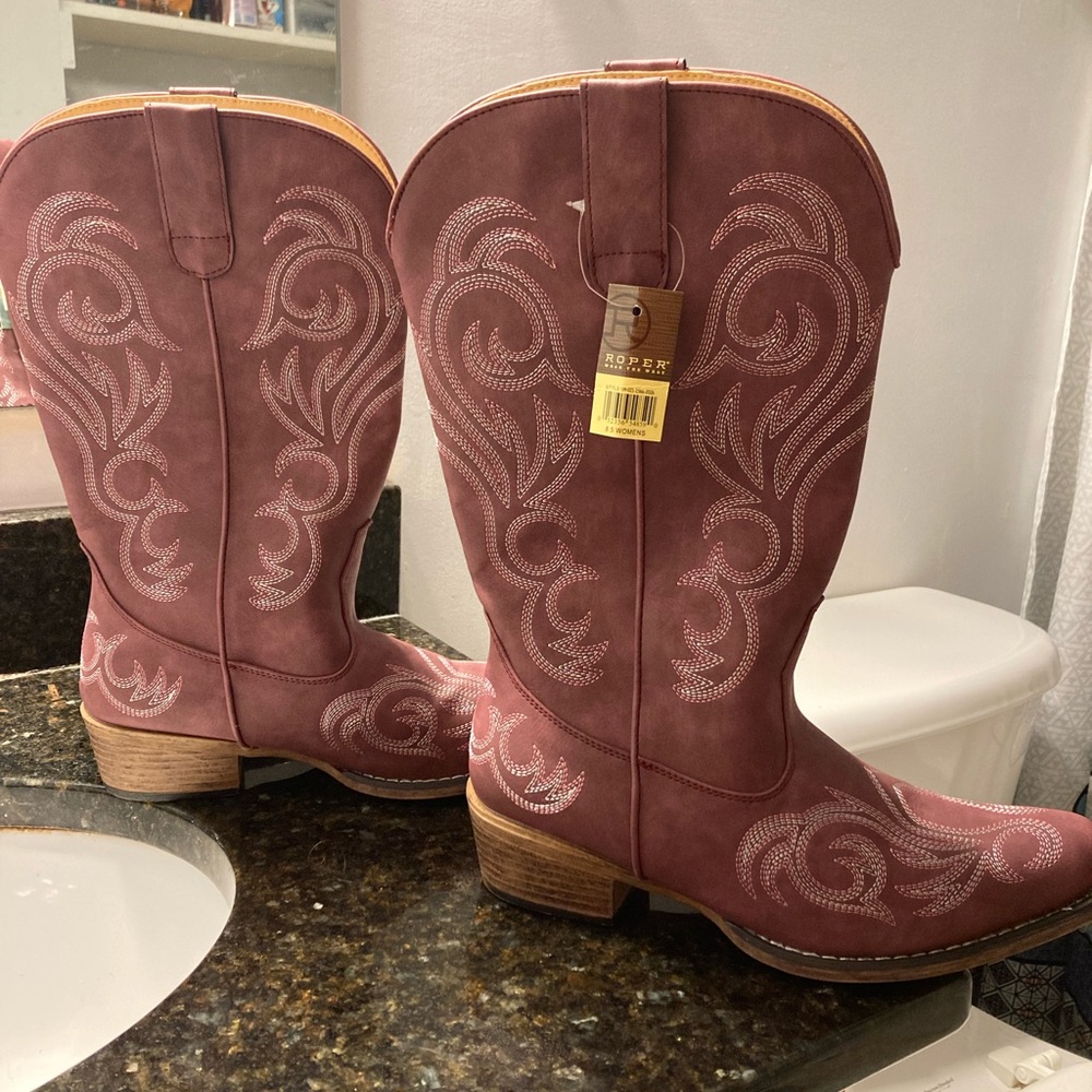Roper Pink Cowboy Boots